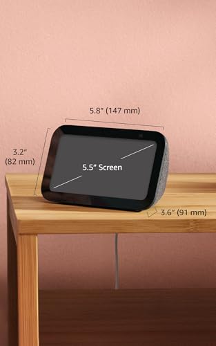 Amazon Echo Show 5 (newest model), Smart display, Designed for Alexa+, 2x the bass and clearer sound, Glacier White