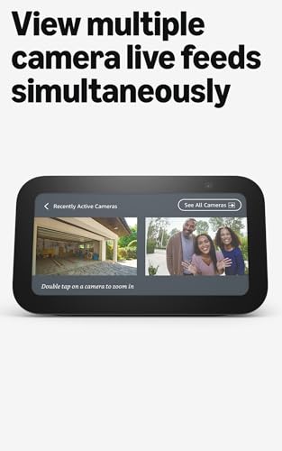 Amazon Echo Show 5 (newest model), Smart display, Designed for Alexa+, 2x the bass and clearer sound, Charcoal