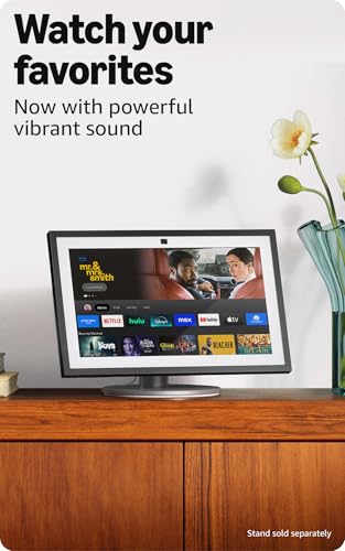 Amazon Echo Show 15 (newest model), Full HD 15.6" kitchen hub for home organization, with built-in Fire TV, Designed for Alexa+