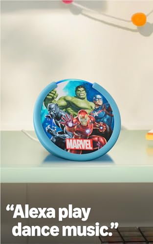 Amazon Echo Pop Kids (newest model), Enjoy age-appropriate audiobooks, interactive games and Alexa+ experiences to create and learn, Disney Princess design