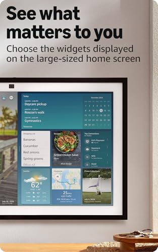 Amazon Echo Show 21 (newest model), Full HD 21" kitchen hub for home organization, with built-in Fire TV, Designed for Alexa+