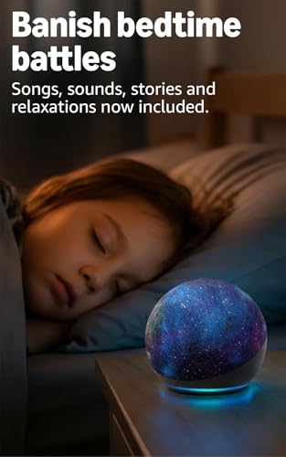 Amazon Echo Dot Kids (newest model), Smart speaker to enjoy age-appropriate audiobooks, interactive games and Alexa+ experiences to create and learn, Dragon design