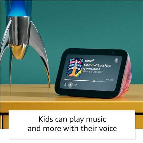 Amazon Echo Show 5 Kids (newest model), Designed for kids, Designed for Alexa+, parental controls, Includes 1 year of Amazon Kids+, Galaxy