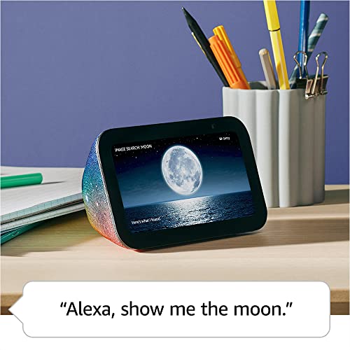 Amazon Echo Show 5 Kids (newest model), Designed for kids, Designed for Alexa+, parental controls, Includes 1 year of Amazon Kids+, Galaxy