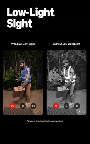 Ring Battery Doorbell Pro, Home or business security, Two-Way Talk with Audio+, 3D Motion Detection, and 1536p HD+ Head-to-Toe Video, 2-pack