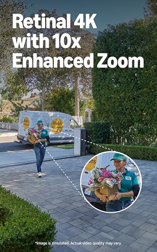 Ring Battery Doorbell Pro (newest model), Retinal 4K with wide-angle video, up to 10x Enhanced Zoom, Night Vision, and Quick Release Ultra Battery Pack, Deep Silver