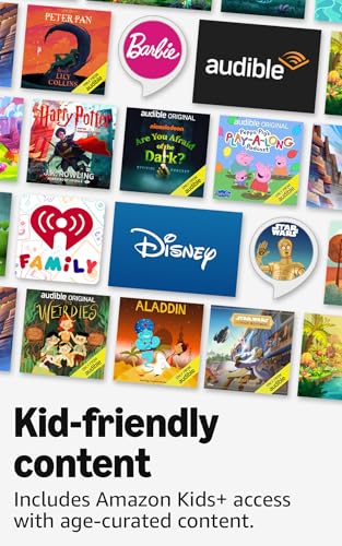 Amazon Echo Pop Kids (newest model), Enjoy age-appropriate audiobooks, interactive games and Alexa+ experiences to create and learn, Disney Princess design