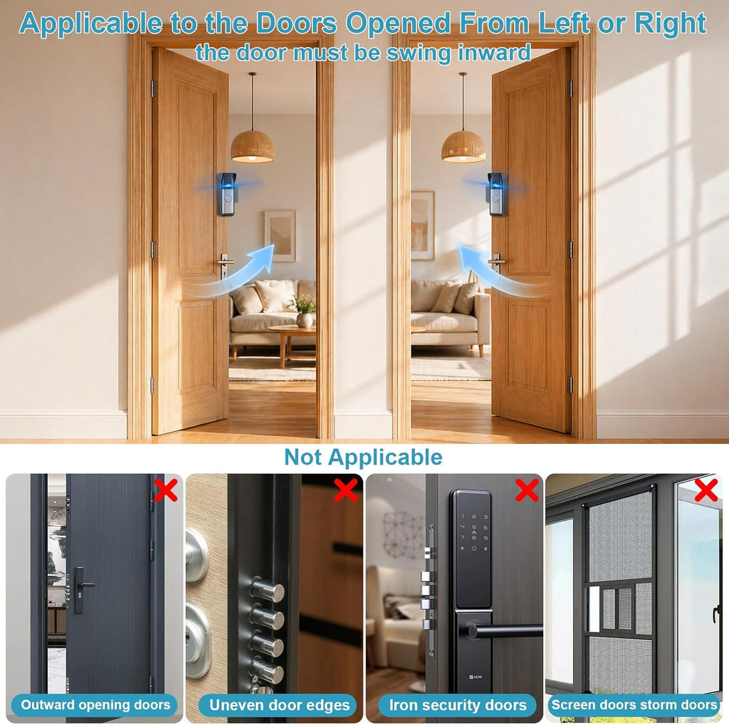 2026 Upgrade Anti-Theft Video Doorbell Mount for Ring Newest Battery Doorbell/Plus/Pro(2nd Gen), Adjustable No-Drill Mounting Video Camera Doorbell Cover Holder for Home Rentals, Not for Security Door